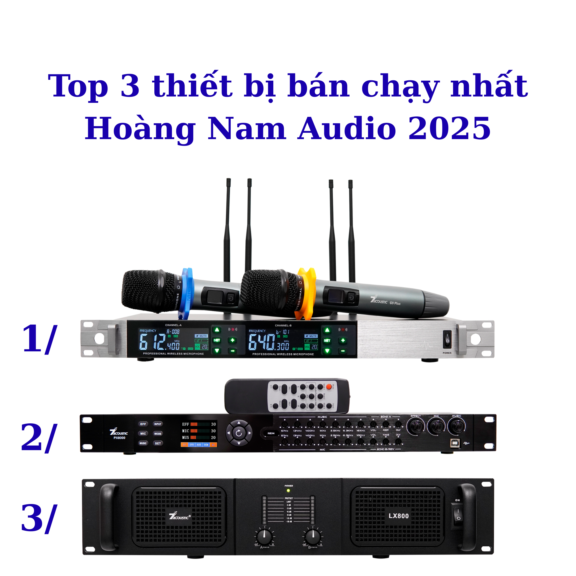 Top 3 thiết bị bán chạy nhất Hoàng Nam Audio 2025
