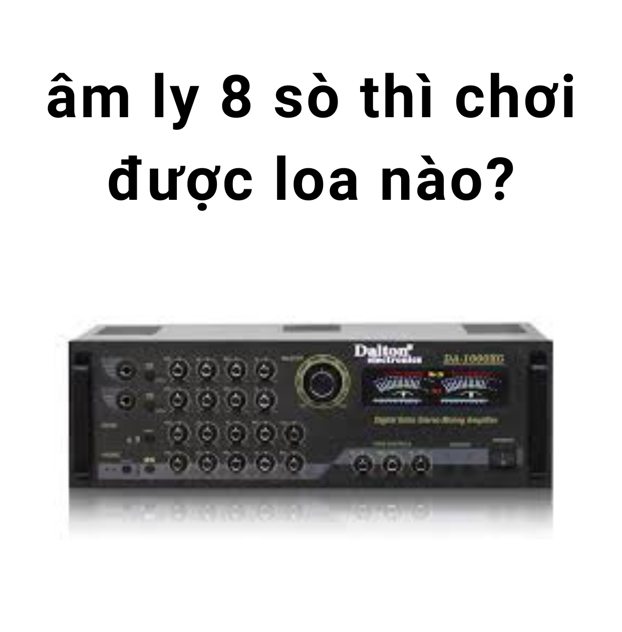 Âm ly 8 sò thì chơi được Loa nào?