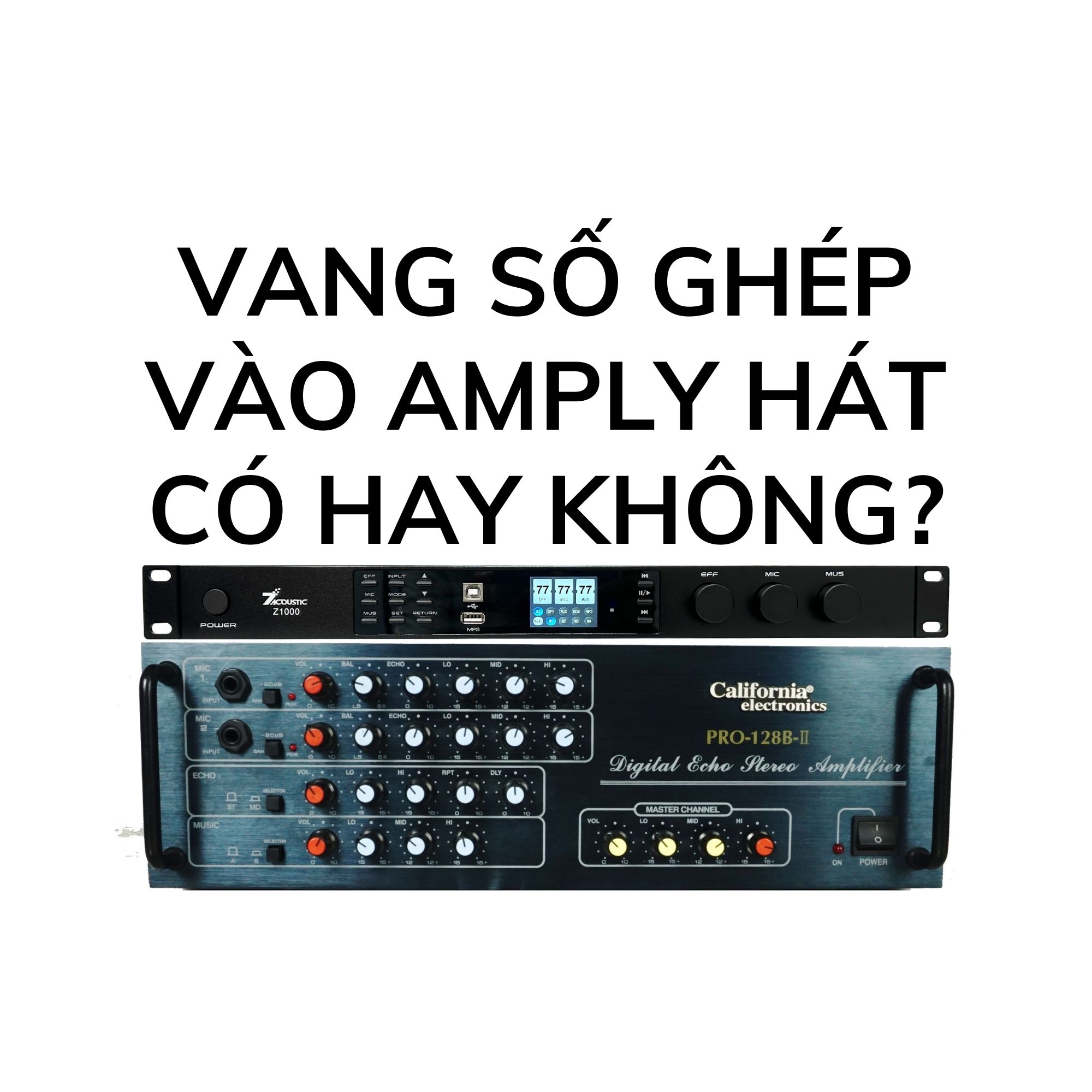 Vang số Z1000 ghép vào Amply hát có hay không?