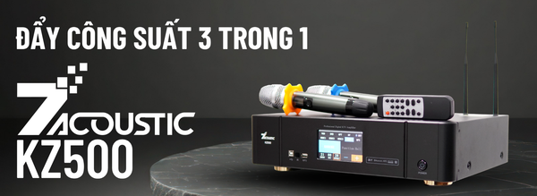 Đẩy liền vang số liền mic 7Acoustic KZ500, Đẩy công suất 3 trong 1