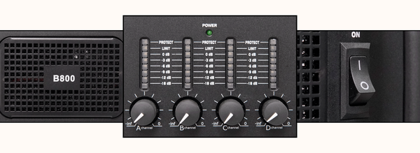 Đẩy công suất 4 kênh 7Acousitc B800, Đẩy 4 kênh, Đẩy B800