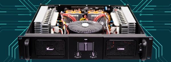 Đẩy công suất 2 kênh 7Acoustic LX800, Đẩy LX800
