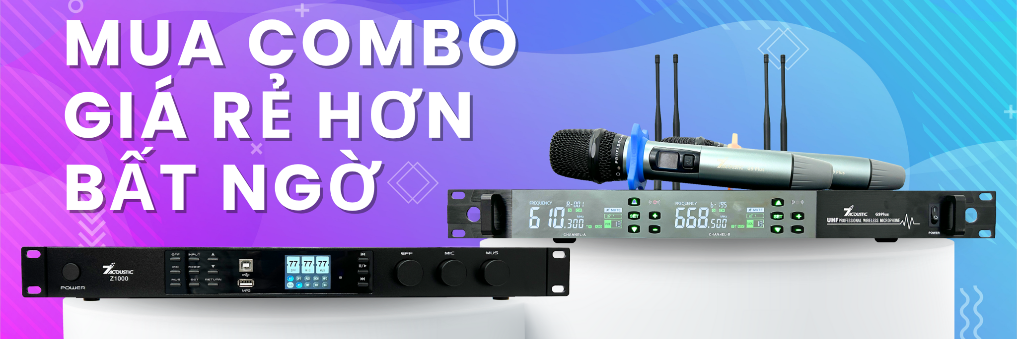 Combo Vang số Z1000 và Micro G9 Plus