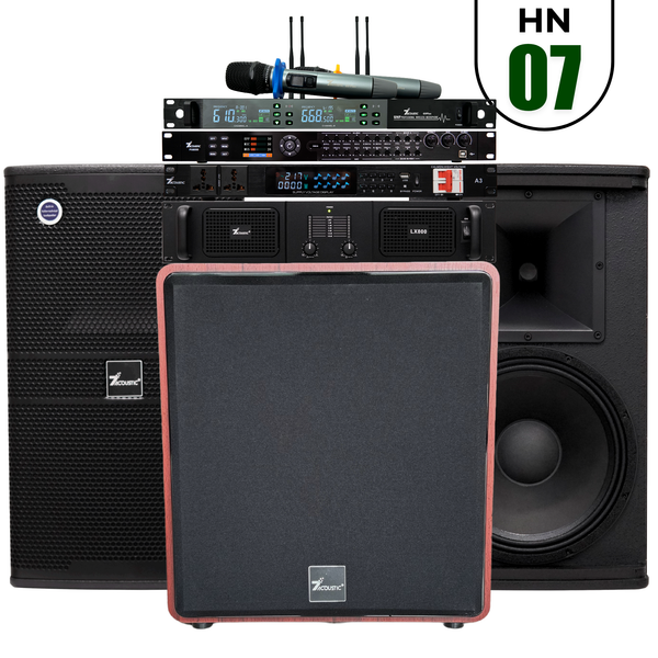 Dàn Karaoke 7Acoustic chính hãng 6 thiết bị HN07
