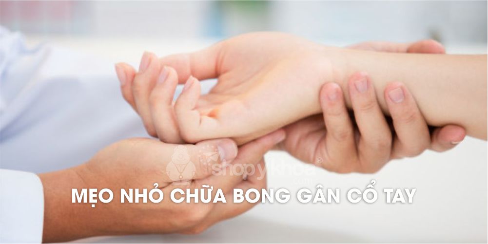 Mẹo nhỏ chữa bong gân cổ tay với các bài tập đơn giản
