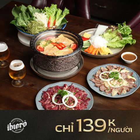 LẨU BÒ NHÚNG DẤM/TÊ CAY CHỈ 139k/NGƯỜI