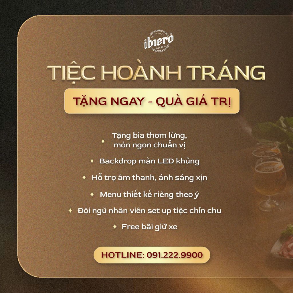 Đặt tiệc hoành tráng cho bạn bè, công ty, doanh nghiệp