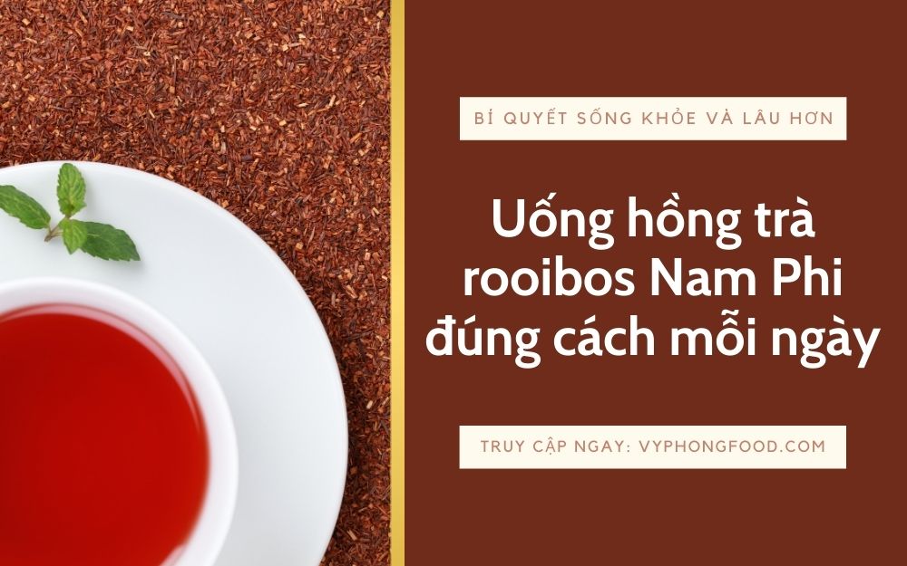 Bí quyết sống khỏe và lâu hơn: Uống hồng trà rooibos Nam Phi đúng cách mỗi ngày.