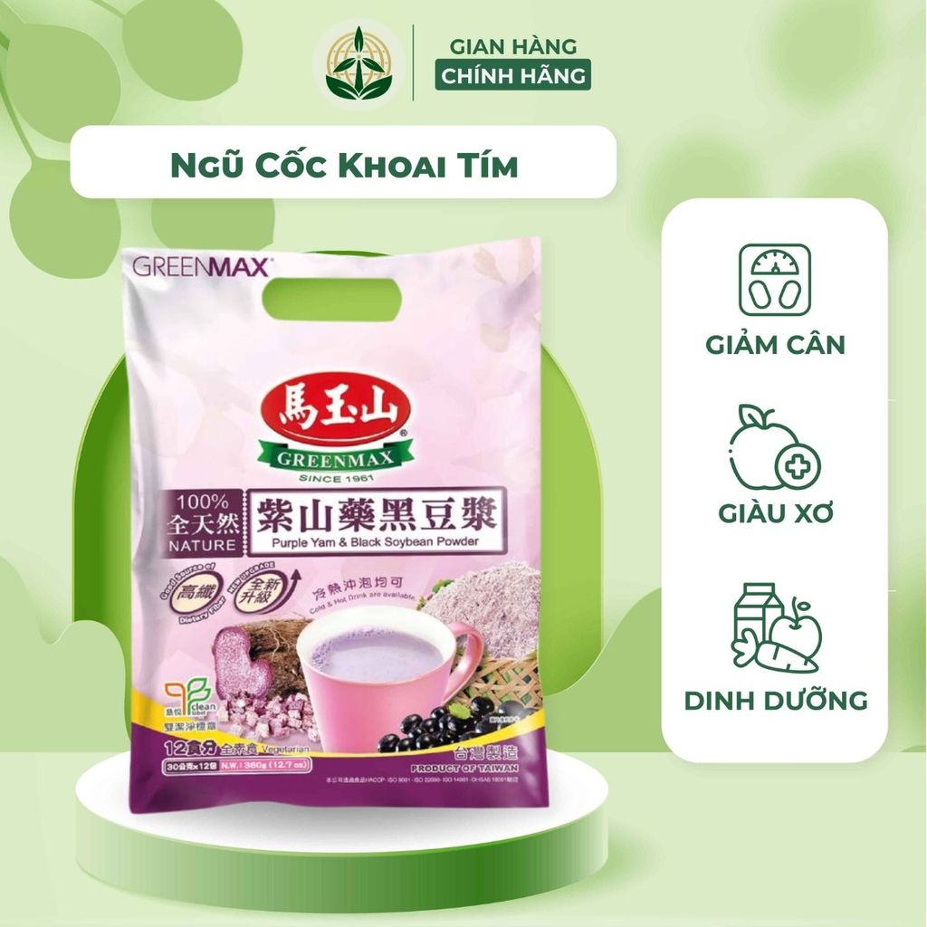 Bột ngũ cốc dinh dưỡng khoai tím và các loại hạt Greenmax Đài Loan có tác dụng gì?