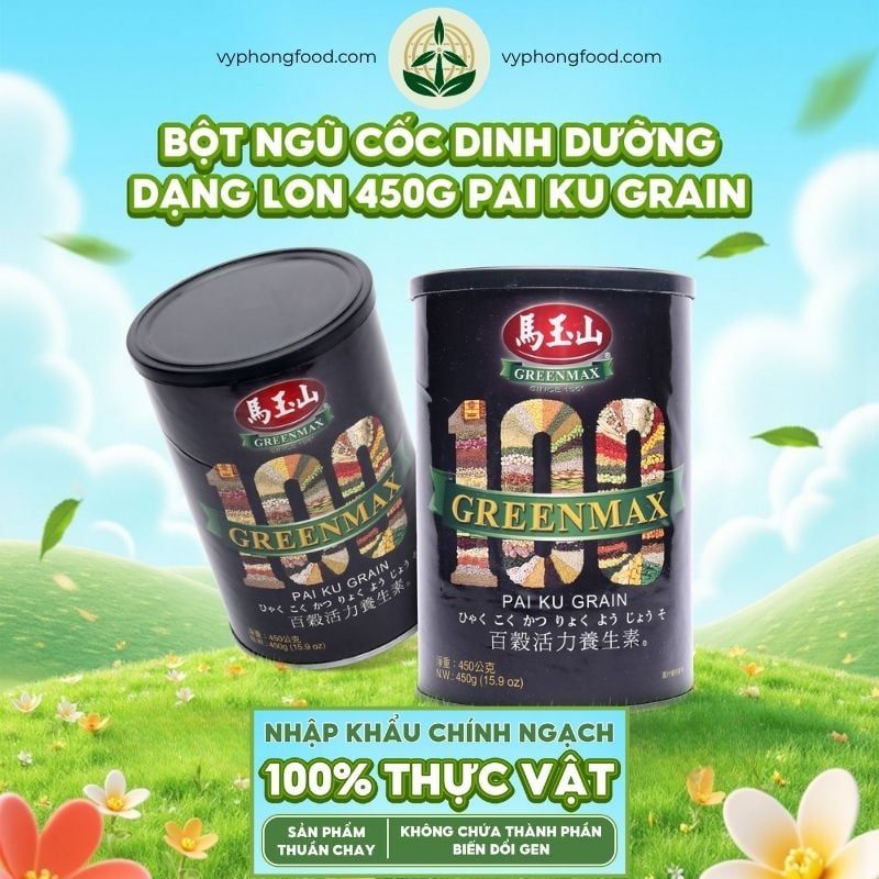Bột ngũ cốc dinh dưỡng cao cấp 100 vị hạt Pai Ku Grain Greenmax Đài Loan có tác dụng gì?