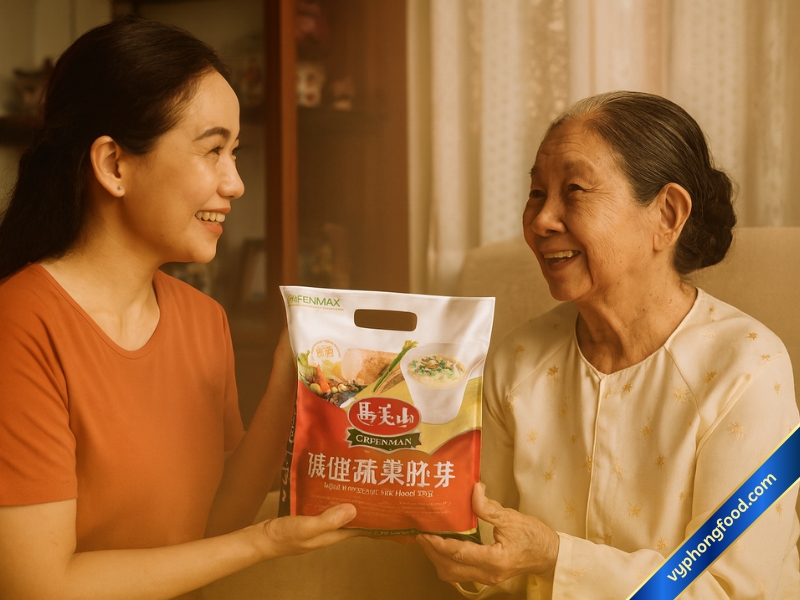 Nutritional Multigrain Porridge for the Elderly – A Precious Gift for Parents on the Vu Lan Festival vyphongfood.com multi grains cereal Greenmax taiwwan