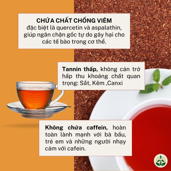 What are the benefits of South African Rooibos Tea African Dawn in tea bag form this is a herbal tea of South African