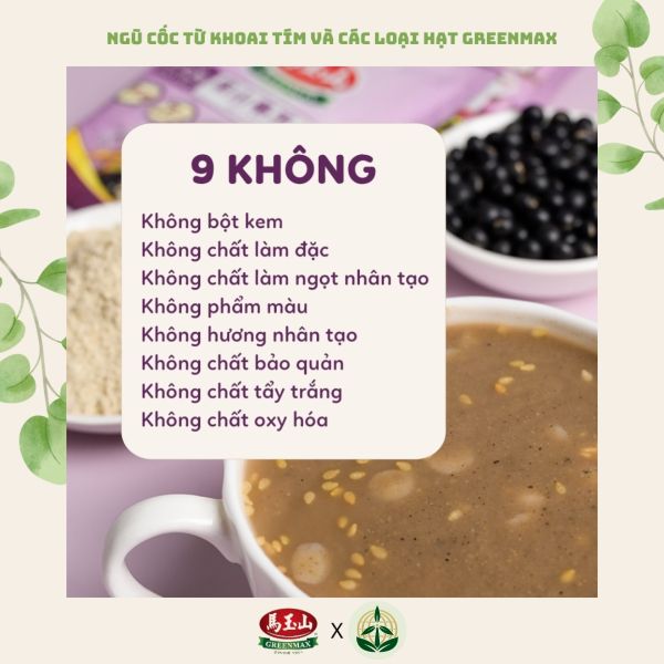 Greenmax Purple Yam and Mixed Cereal Powder from Taiwan healthy vegan breakfast drink.