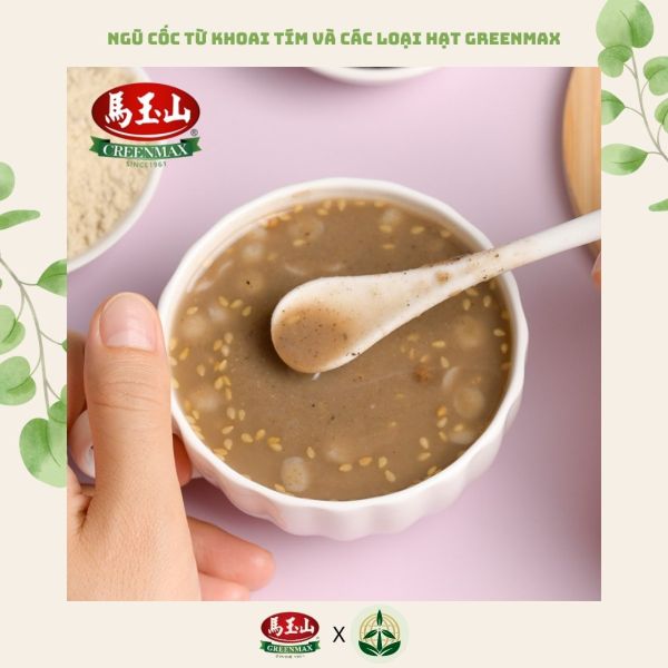 Greenmax Purple Yam and Mixed Cereal Powder from Taiwan healthy vegan breakfast drink.