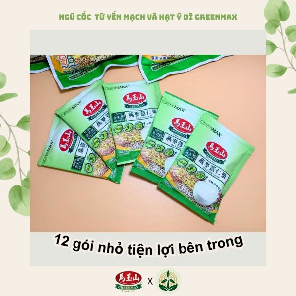 Greenmax Taiwan Oat and Adlay Multi Grains Cereal rich in fiber, beneficial for health and beauty vyphongfood