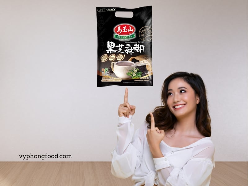 Black Sesame Powder The Secret to Helping Women Over 30 Maintain Their Youthfulness Multi Grains Cereal vyphongfood.com