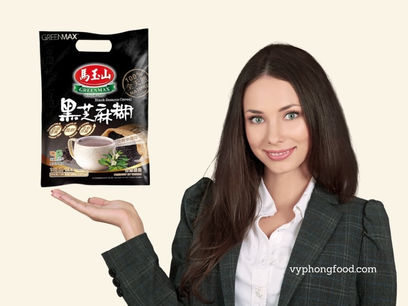 Black Sesame Powder The Secret to Helping Women Over 30 Maintain Their Youthfulness Multi Grains Cereal vyphongfood.com