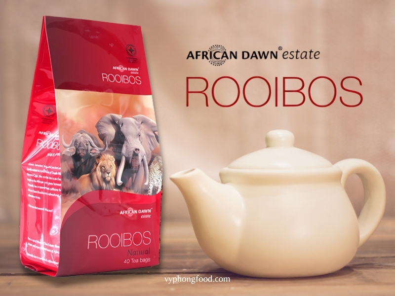 Hồng trà rooibos Nam Phi Loại trà thảo mộc tuyệt vời cho giấc ngủ ngon và sức khỏe bền vững, vyphongfood.com chuyên nhập khẩu chính ngạch sản phẩm trà rooibos tea thương hiệu African Dawn từ Nam Phi