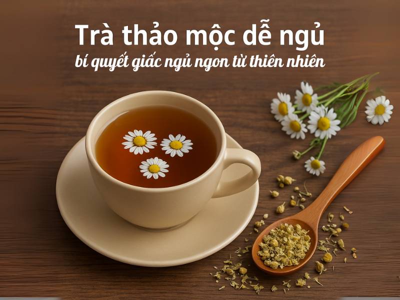 Trà thảo mộc dễ ngủ herbal tea for better sleep