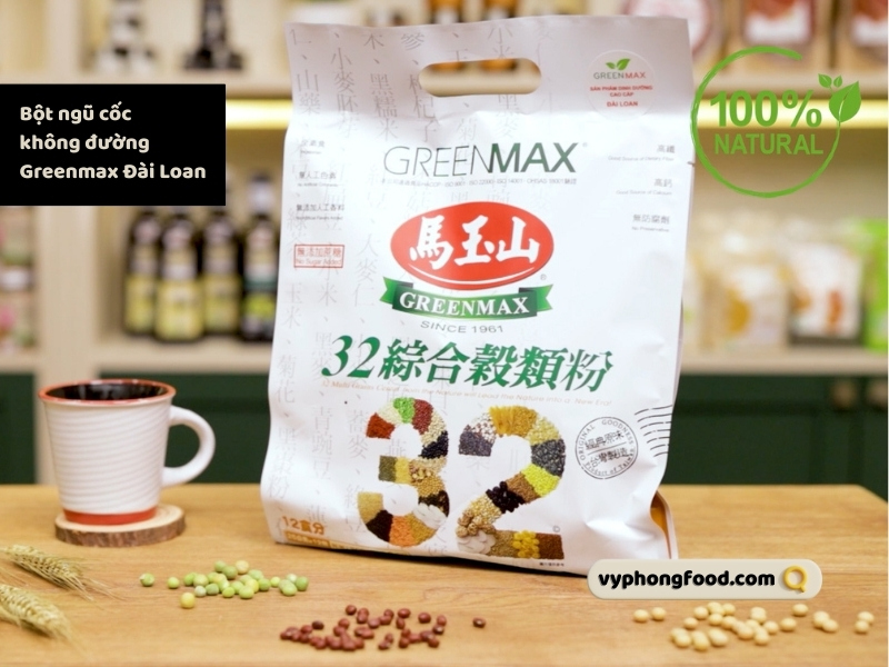 Bột ngũ cốc dinh dưỡng không đường Greenmax Đài Loan chính là thực đơn giữ dáng mỗi sáng của phụ nữ hiện đại vyphongfood.com