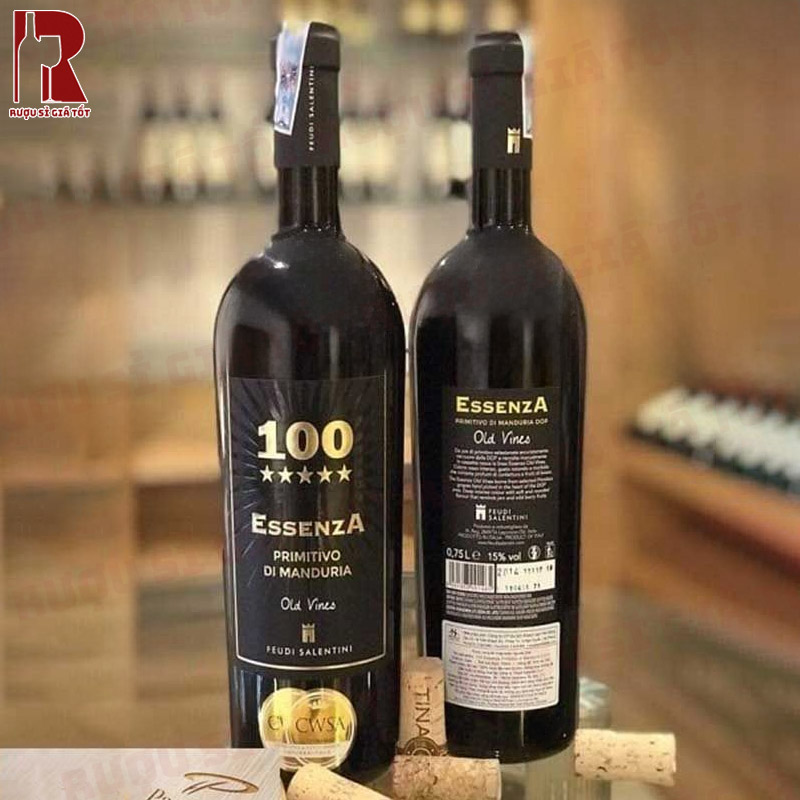 100 Essenza Primitivo Manduria được chưng cất từ những trái nho chọn lọc kĩ càng có chất lượng tốt nhất