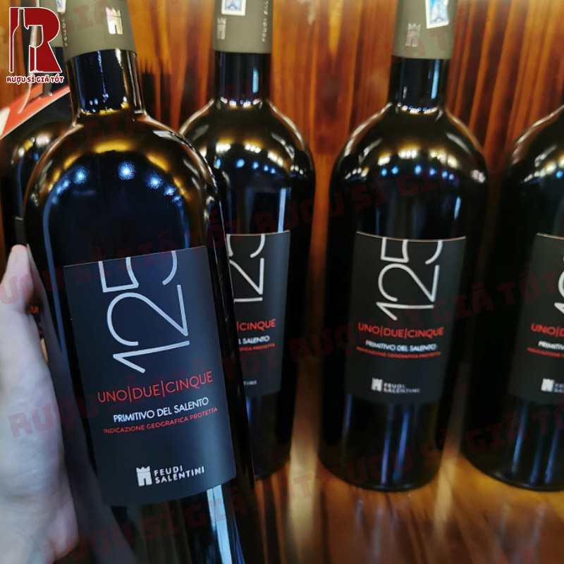 Vang 125 Del Salento 12,5° Primitivo – Negroamaro nên được ướp lạnh ở nhiệt độ 16–18°C để đạt điểm hương vị tốt nhất