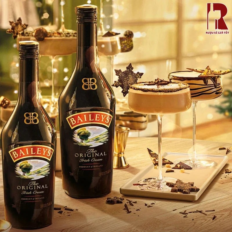 Baileys Original Irish Cream là sự kết hợp của kem sữa và rượu mạnh