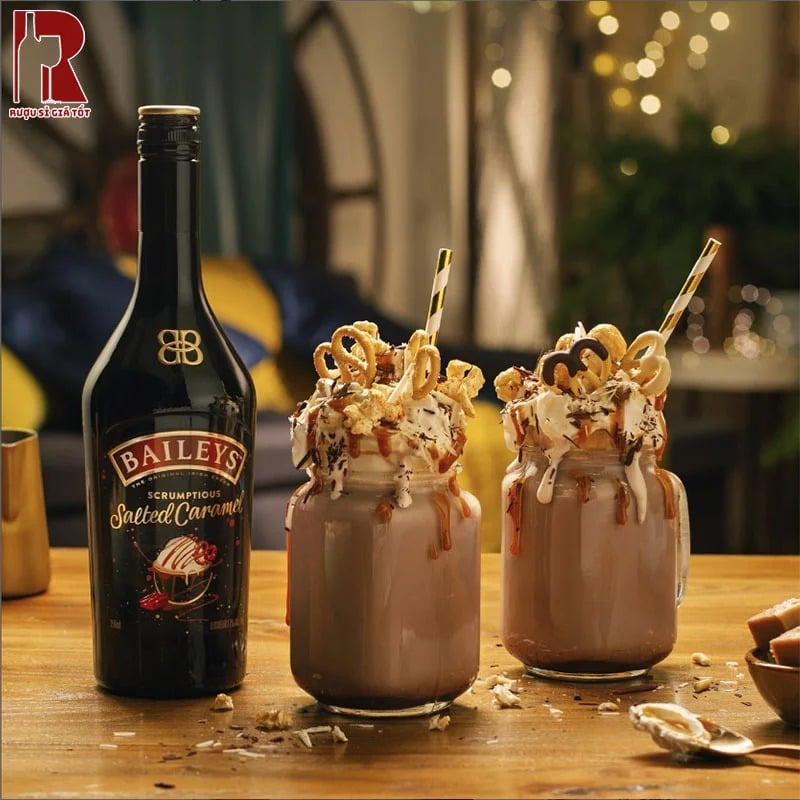 Rượu Baileys Salted Caramel là nguyên liệu cho nhiều loại thức uống, cocktails dễ uống