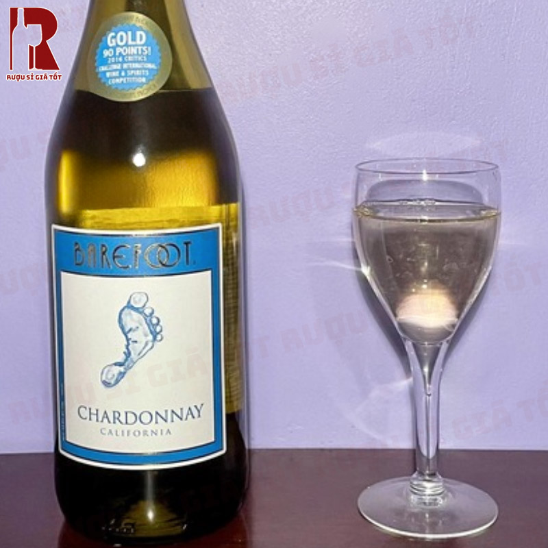 Mua vang Mỹ Barefoot Chardonnay giá rẻ