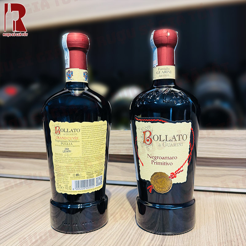 Mua rượu vang Ý đỏ Bollato di Guarini Negroamaro Primitivo giá rẻ
