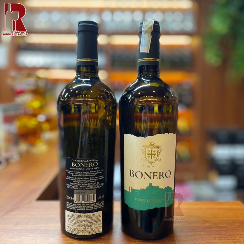 Vang Bonero Vino Bianco đem đến vị cân bằng, dễ uống