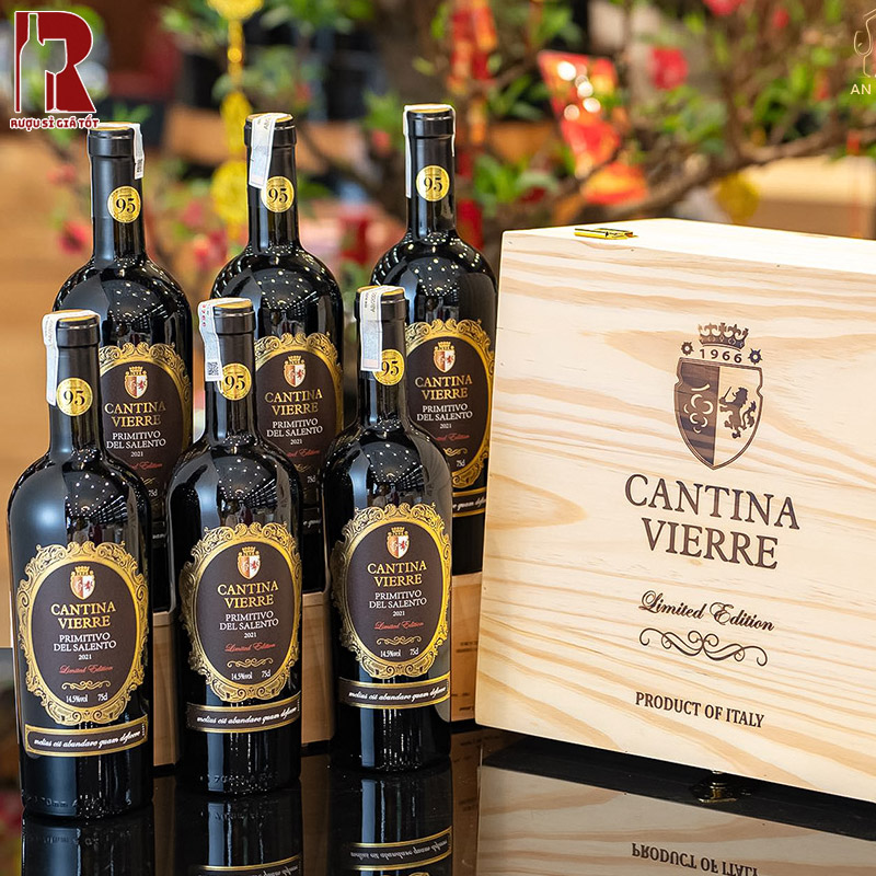 Rượu Cantina Vierre Primitivo Del Salento mang đến hương thơm phong phú