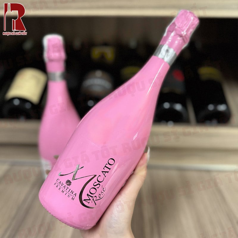 Rượu Vang Nổ Cavatina M Moscato Rose giá rẻ nhất thị trường