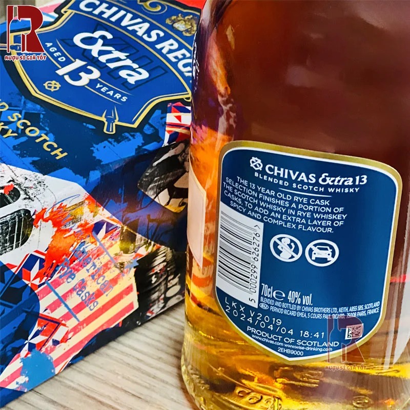 Chivas 13 American Rye Casks đem đến sự cân bằng tinh tế giữa vị ngọt ngào và mượt mà