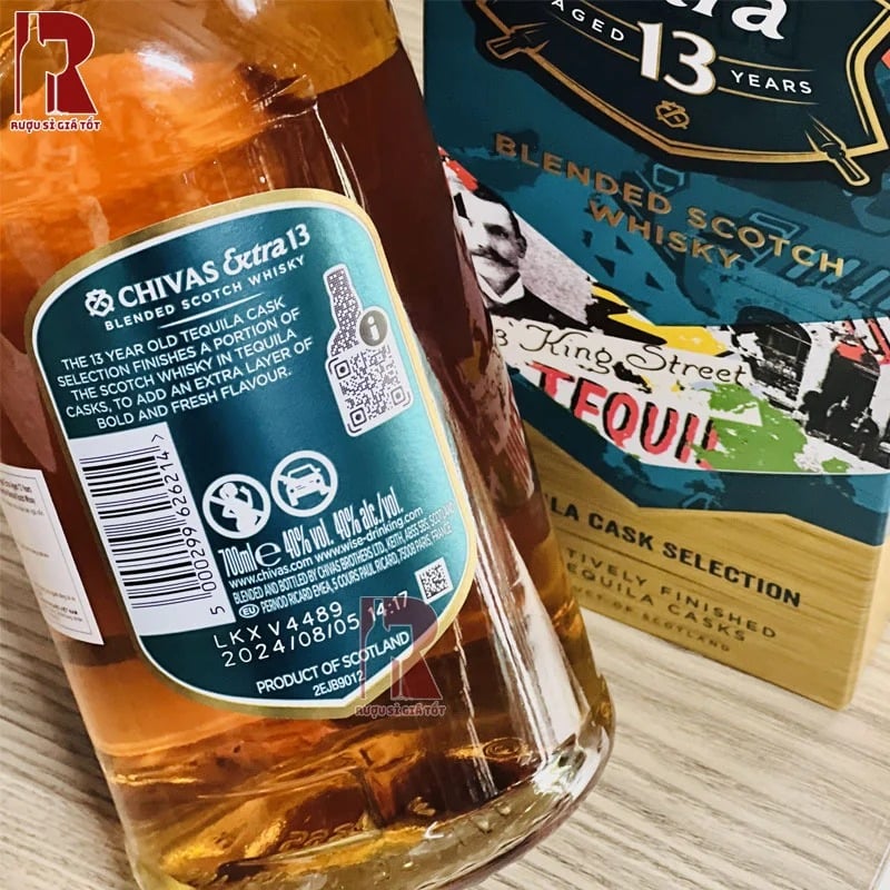 Chivas 13 Tequila có màu rượu hổ phách sang trọng, mạnh mẽ
