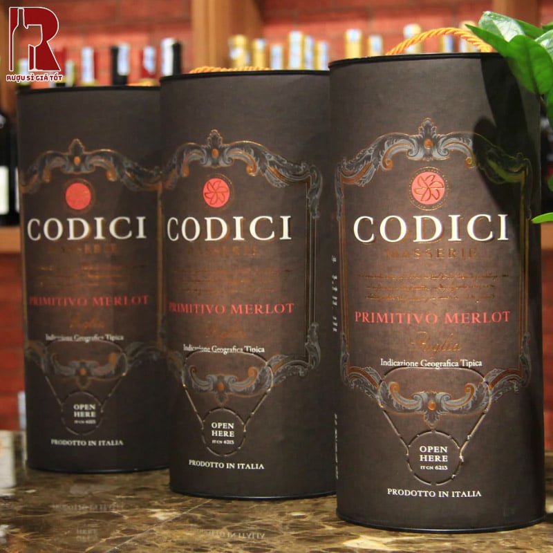 Rượu Codici Primitivo đậm đà bản sắc Ý