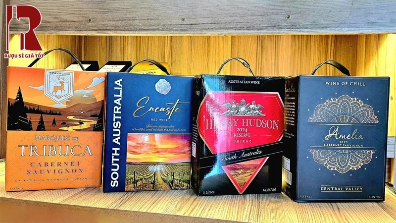 Rượu vang bịch Henry Hudson có giá ưu đãi và dễ uống