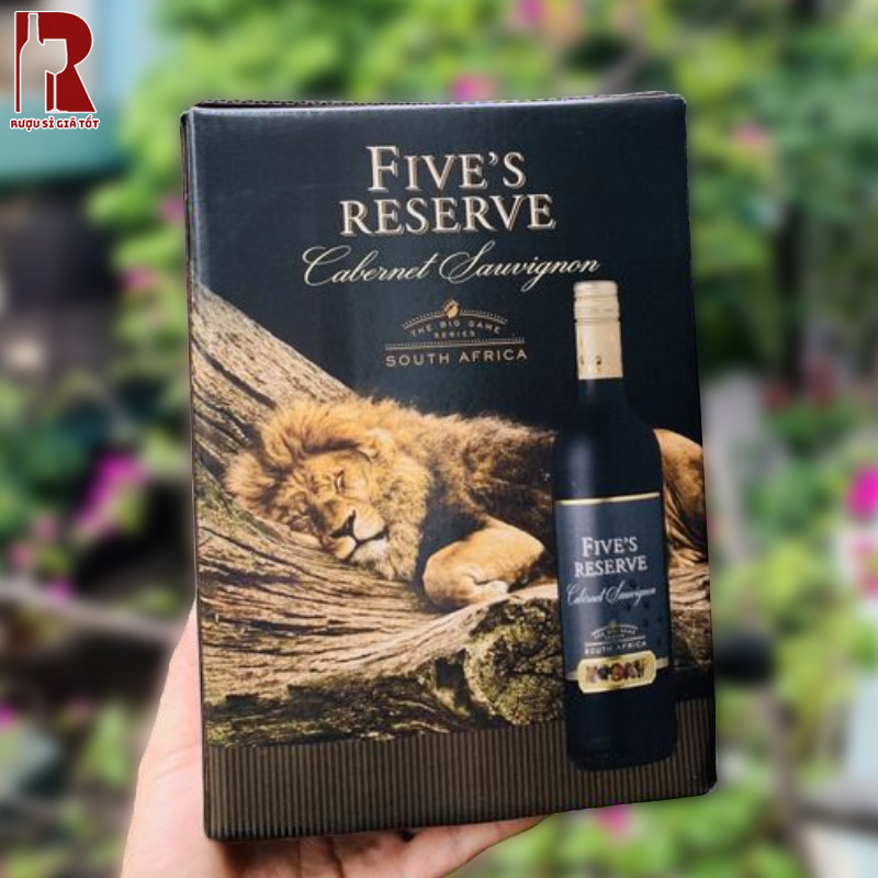 Rượu Vang Bịch Nam Phi Five Reserva Cabernet với vị rượu đậm đà