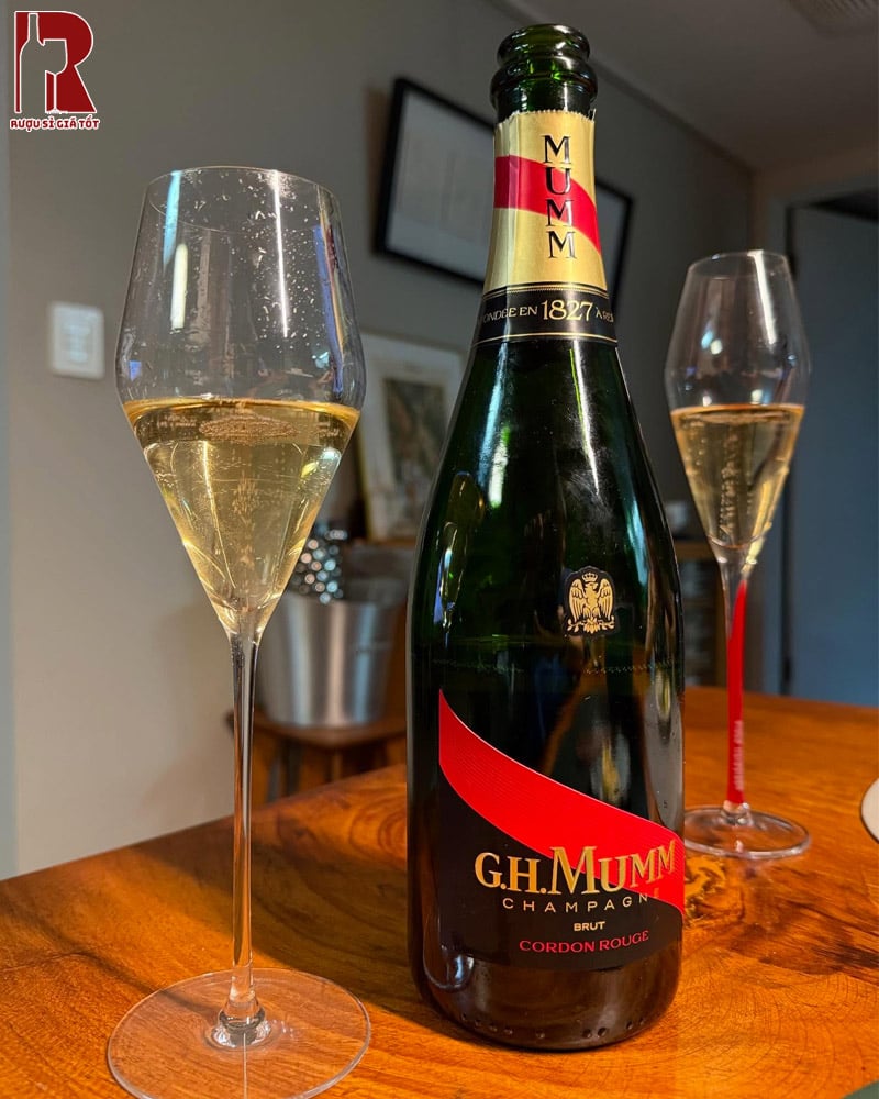 Champagne G.H Mumm Brut là lựa chọn hoàn hảo cho các món khai vị hoặc các món hải sản