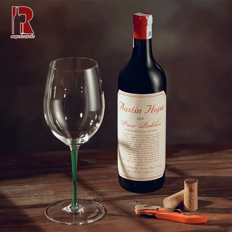 Rượu vang Austin Hope Cabernet Sauvignon ngon nhất ở nhiệt độ từ 16-18°C