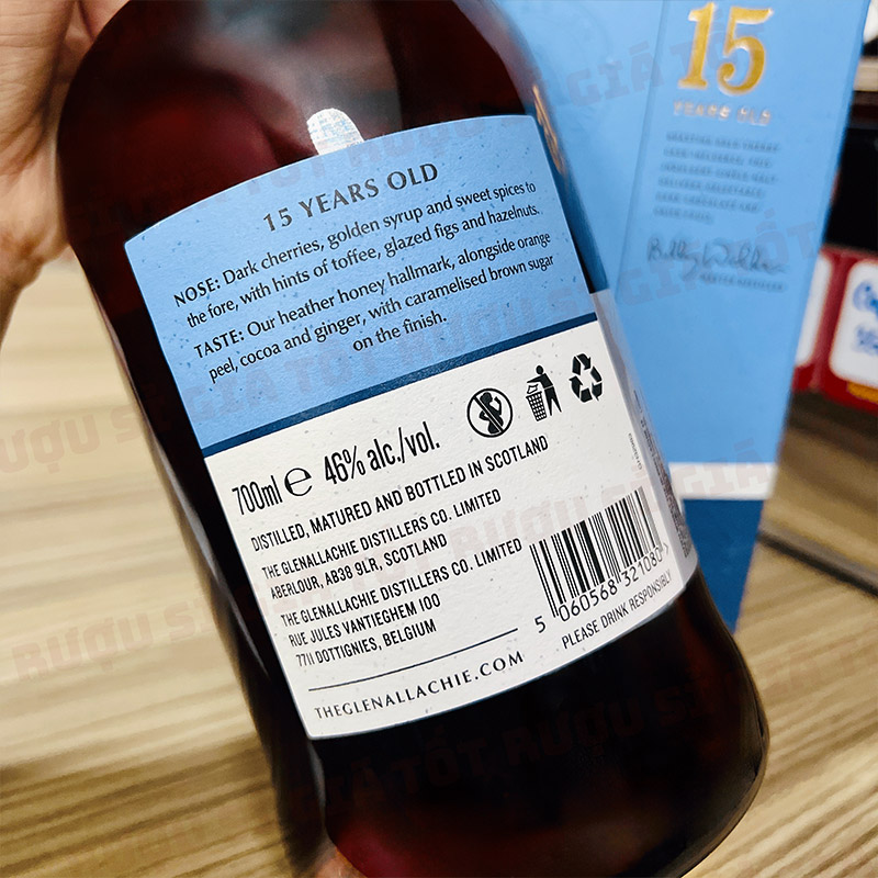 Rượu Glenallachie 15 Năm Sherry nhập khẩu chính hãng
