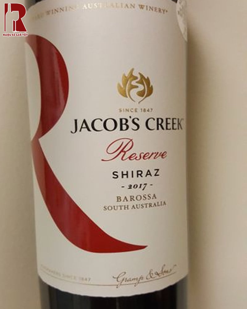 Rượu Jacob’s Creek Reserve Shiraz tuy mạnh nhưng lại không quá gắt