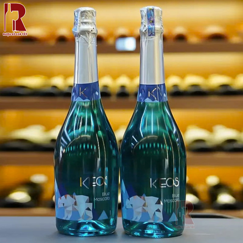 KEOS Blue Moscato và vị ngọt nhẹ nhàng, dễ uống