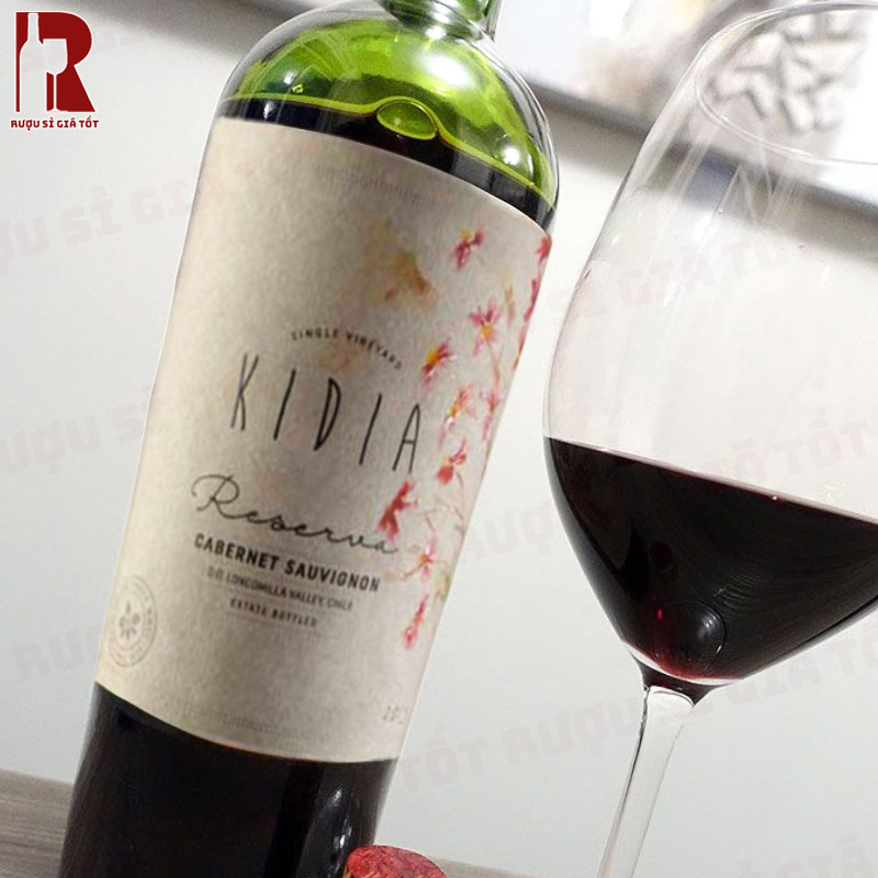 Hương vị quyến rũ của vang Kidia Reserva Cabernet Sauvignon