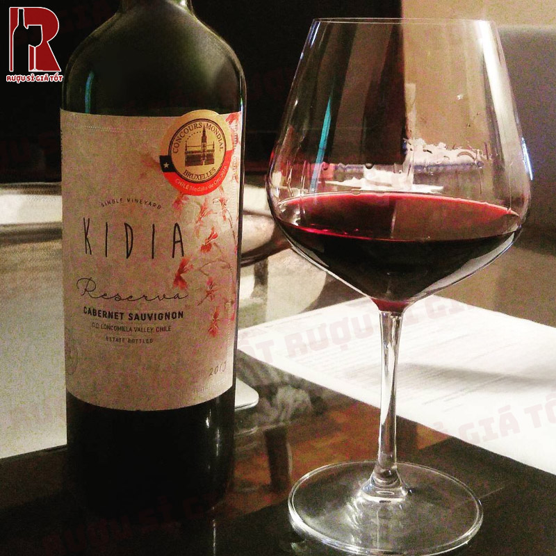 Vang Kidia Reserva Cabernet Sauvignon cao cấp và phù hợp cho đa dạng các buổi tiệc