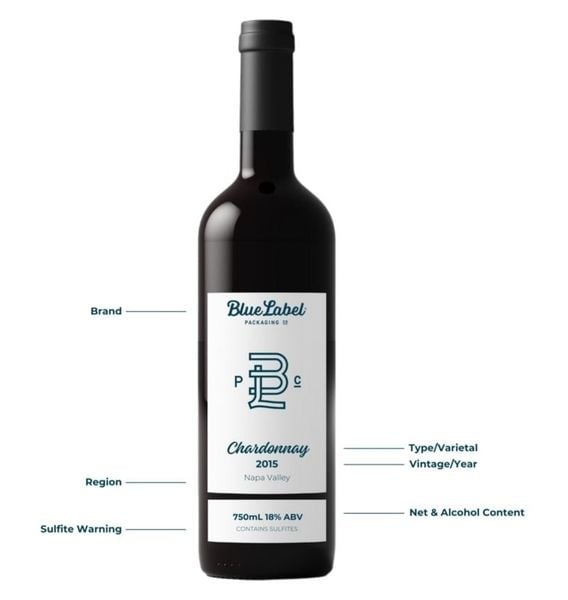 Cần tìm hiểu thông tin trên nhãi chai rượu làm quà tết