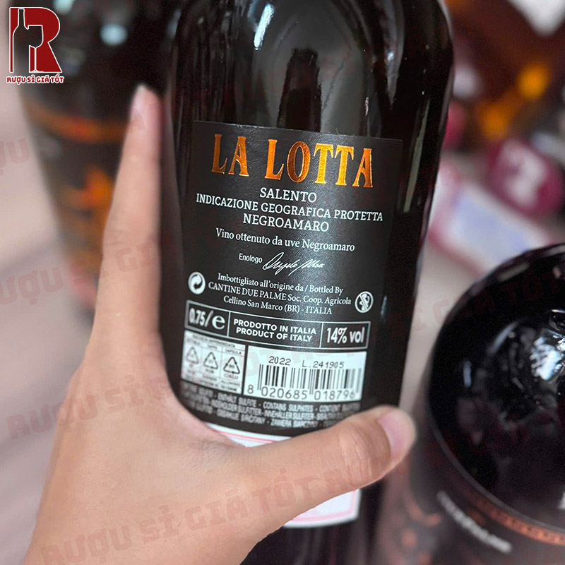 Đánh giá hương vị vang đỏ La Lotta Negroamaro