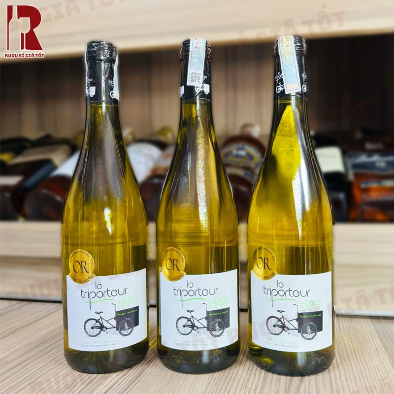 Hương vị tròn đầy và cân bằng trong từng giọt rượu Le Triporteur Blanc IGP Vaucluse