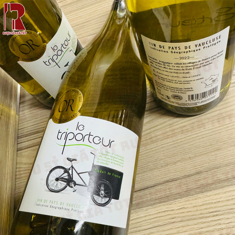 Cách thưởng thức rượu Le Triporteur Blanc IGP Vaucluse tốt nhất