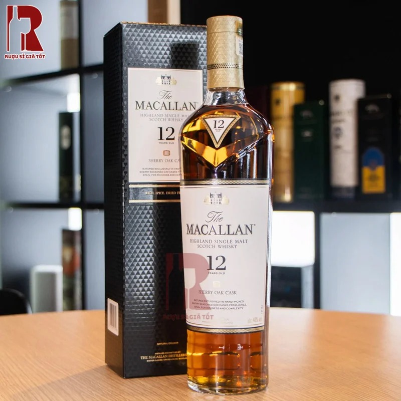 Rượu Macallan 12 Sherry Oak Cask nên được ướp lạnh khoảng 30p để mang lại sự mát lạnh và sảng khoái